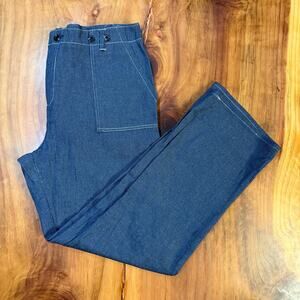 Handmade Reenactment Men's Pants 38 x 33 Costume Buckle back Vintage A3-3